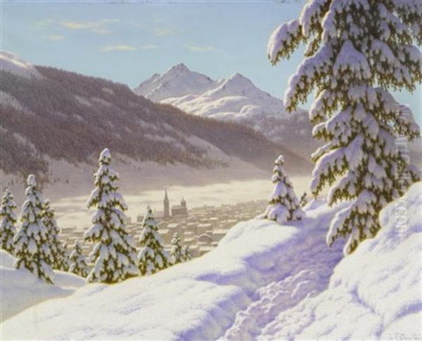 Winterlandschaft Bei Davos - view 1