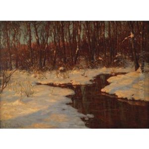 Derniers Rayons Du Soleil, Novembre, Russie by Ivan Fedorovich Choultse