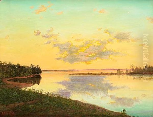 Sunset Over The Lake - view 1