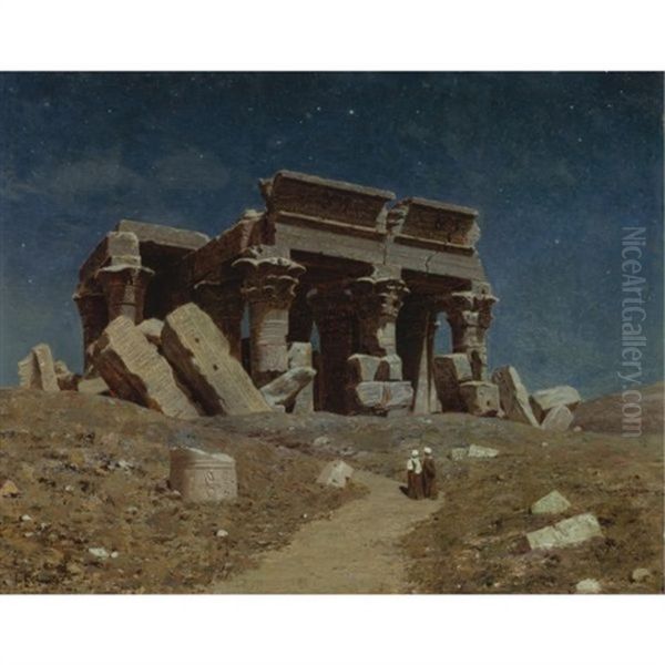 Ruins Under A Night Sky - view 1