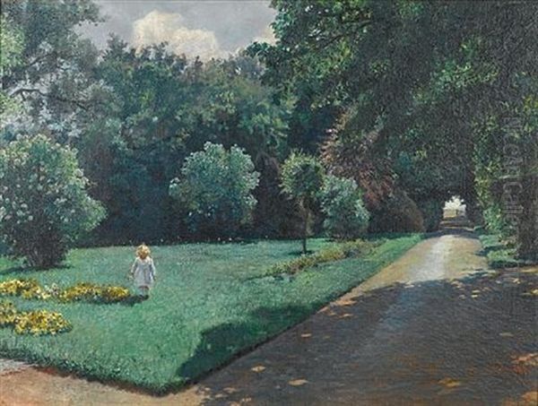 A Child In A Garden - view 1