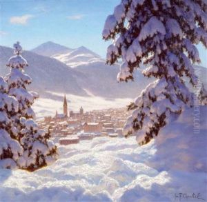 Winterlandschaft. St. Moritz