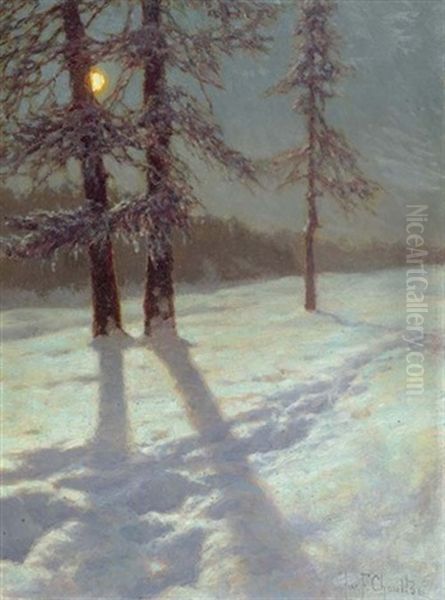 Winterlandschaft Im Mondschein - view 1