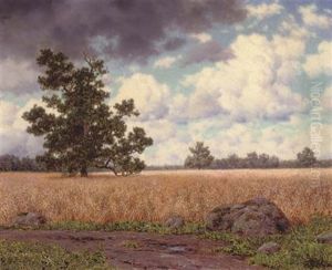 Les Champs De Ble by Ivan Fedorovich Choultse
