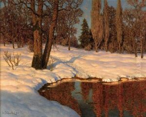 Paysage De Neige by Ivan Fedorovich Choultse