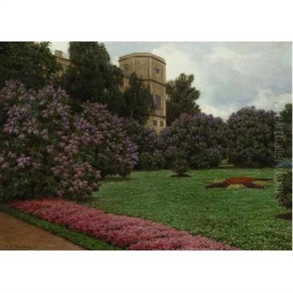 Landscape With Blooming Lilacs - view 1