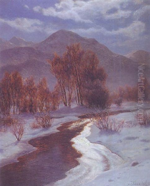 Paisaje De Invierno Con Rio - view 1