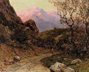 Snowcapped Mountains by Ivan Fedorovich Choultse