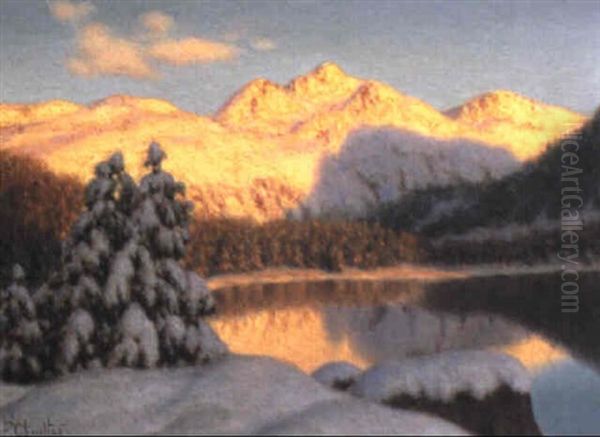 Soir De Decembre Pres De St. Moritz, Engadine - view 1