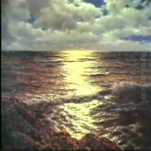 Moonlight On The Mediterranean by Ivan Fedorovich Choultse