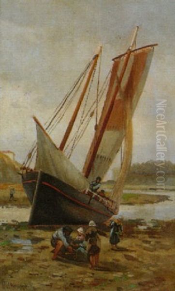 Bateau De Peche Sur La Greve - view 1