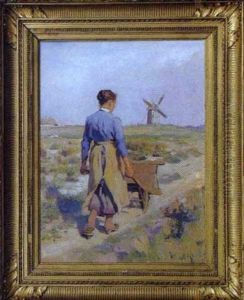 Paysanne Normande Sur Le Chemin