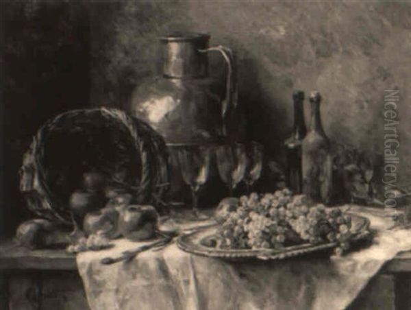Still Life With Fruit And Wine Glasses - view 1