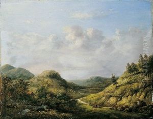 Wide Landscape With Two Resting Figures by Pieter Caspar Christ