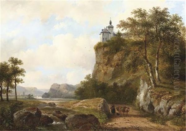 A Mountainous Landscape In Summer - view 1