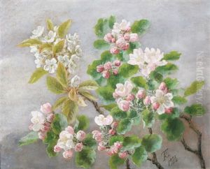 An Apple Bough Laden With Blossom by Anthonie, Anthonore Christensen