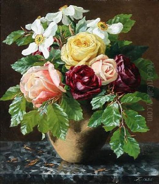 Still Life With Roses In A Vase - view 1