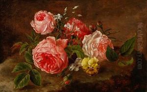Anthonore Christensen After Emmy Thornam: Roses And Heartseases by Anthonie, Anthonore Christensen