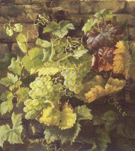 Vindruer Og Vinlov Ved En Mur by Anthonie, Anthonore Christensen