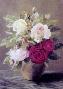 Roser I En Krukke by Anthonie, Anthonore Christensen