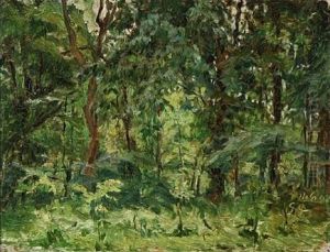 Sunny Day In The Woods by Godfred B.W. Christensen