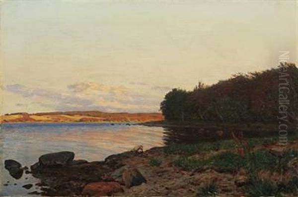 Landscape With Inlet And Sunlit Fields - view 1