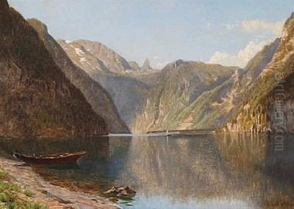 Scene From Konigssee Lake In Southeastern Bayern - view 1