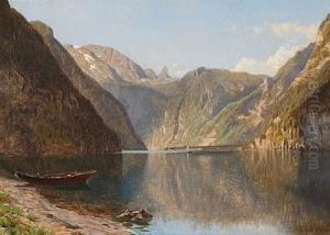 Scene From Konigssee Lake In Southeastern Bayern Scene From Konigssee Lake In Southeastern Bayern