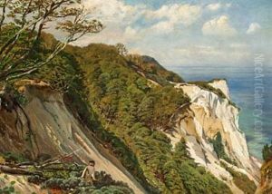 View Of Mons Klint, The Cliffs Of Mon by Godfred B.W. Christensen