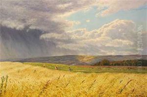 Fra Silkeborgegnen. Bygevejr by Godfred B.W. Christensen