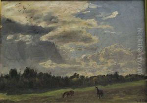 Heste Pa Graes by Godfred B.W. Christensen