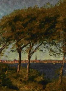 Parti Fra Den Nordsjaellandske Kyst Med Udsigt Mod Helsingborg