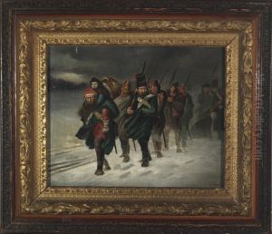 Troops Retreating In The Snow Troops Retreating In The Snow