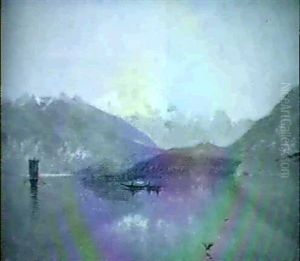 Stille Morgen Ved Oberhafen, I Baggrunden 'wilde Frau' Stille Morgen Ved Oberhafen, I Baggrunden 'wilde Frau'