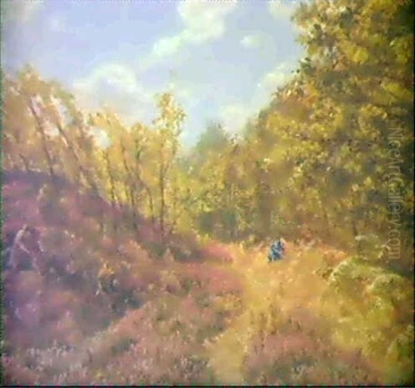 Kvinde Plukker Blomster - view 1