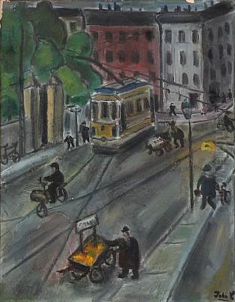 Street Scene With Tram Ride - view 1