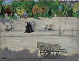 Scene From Norrebro, Copenhagen by John Christensen