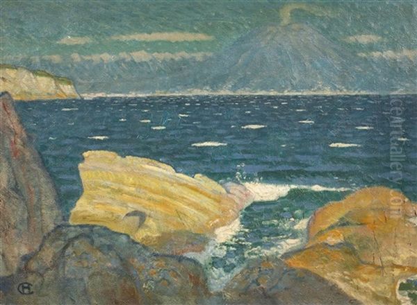 Blick Von Capri Auf Den Vesuv - view 1