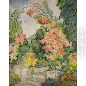 Garten Mit Treppe (study) by Hans Christiansen