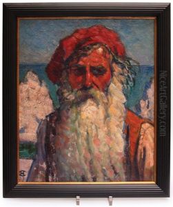 Portrat Eines Bartigen Mannes by Hans Christiansen