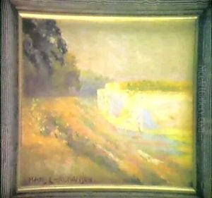 Landschaftsszene Mit Verfallenem Bauwerk Landschaftsszene Mit Verfallenem Bauwerk