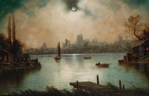 Moonlit River Scenes (+ Similar; Pair) Moonlit River Scenes (+ Similar; Pair)