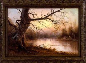 River Landscape At Dusk River Landscape At Dusk