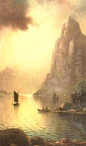 Fjord Scene by Nils Hans Christiansen