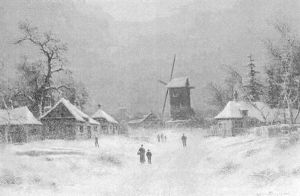 Village In The Snow