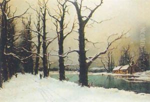 Faggot Gatherers In A Winter Landscape Faggot Gatherers In A Winter Landscape