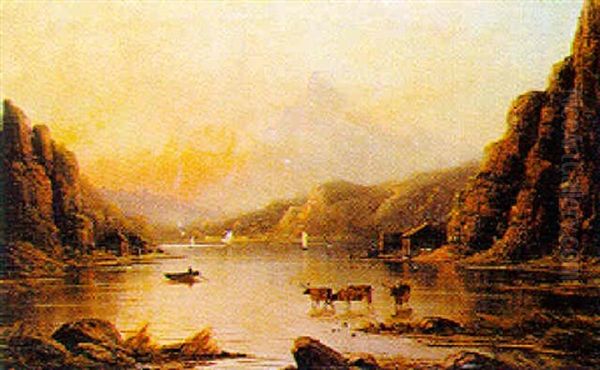 Sunset On A Norwegian Fjord - view 1