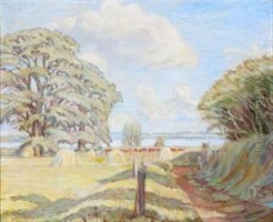 Landskab by Poul S. Christiansen
