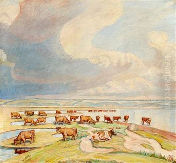 Landscape With Cows - view 1