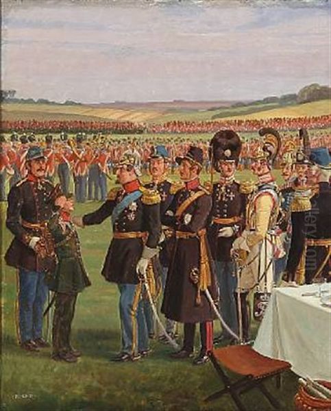 King Frederik Vii Of Denmark And His Troops At The First Schleswig War - view 1